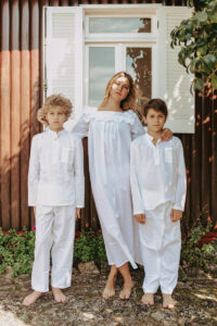 Cotton Moon Santiago white pyjama Slaapkopje