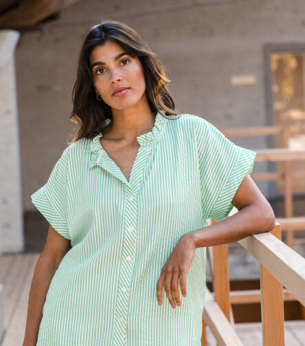 Alice et Maman Algarve top & short Pyjama Green