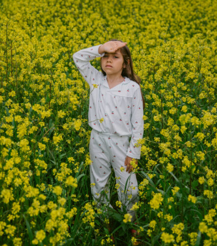 Sleepy Doe Pyjama Blouse and Trousers Cherries