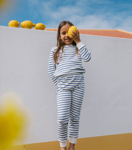 Sleepy Doe Pyjama LKids Classic Navy Breton