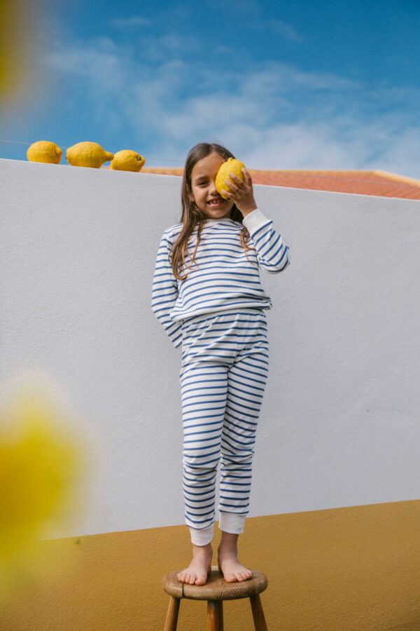 Sleepy Doe Pyjama LKids Classic Navy Breton