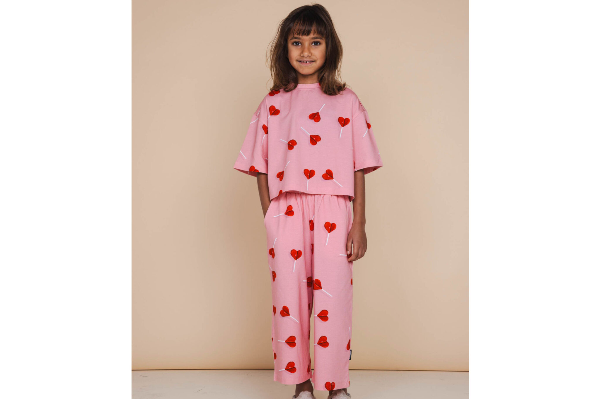 SNURK LollipopLove Cropped T-shirt Wide Pants Kids