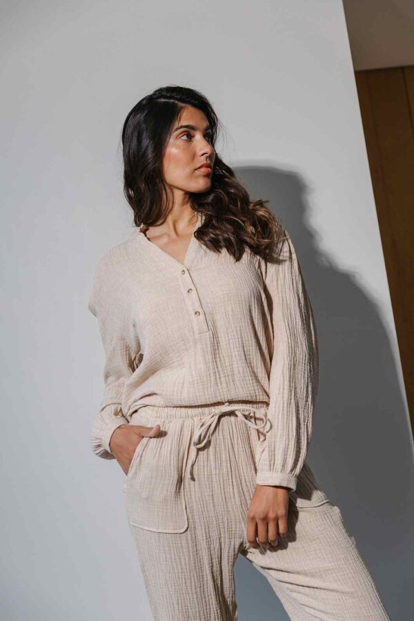 Alice et Maman | Kiara pyjama Latte - Afbeelding 5