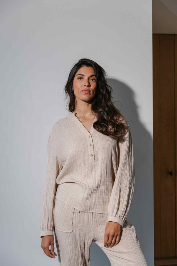 Alice et Maman | Kiara pyjama Latte - Afbeelding 3